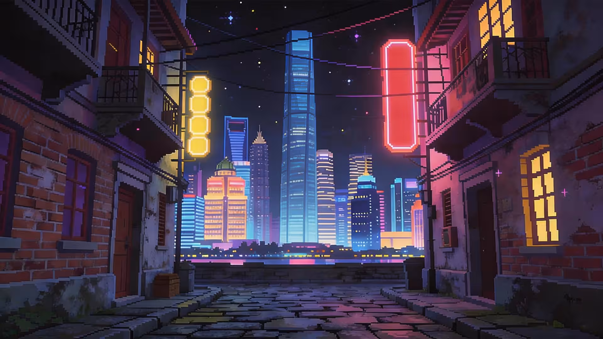 Pixel Fighting Scene - Input 4