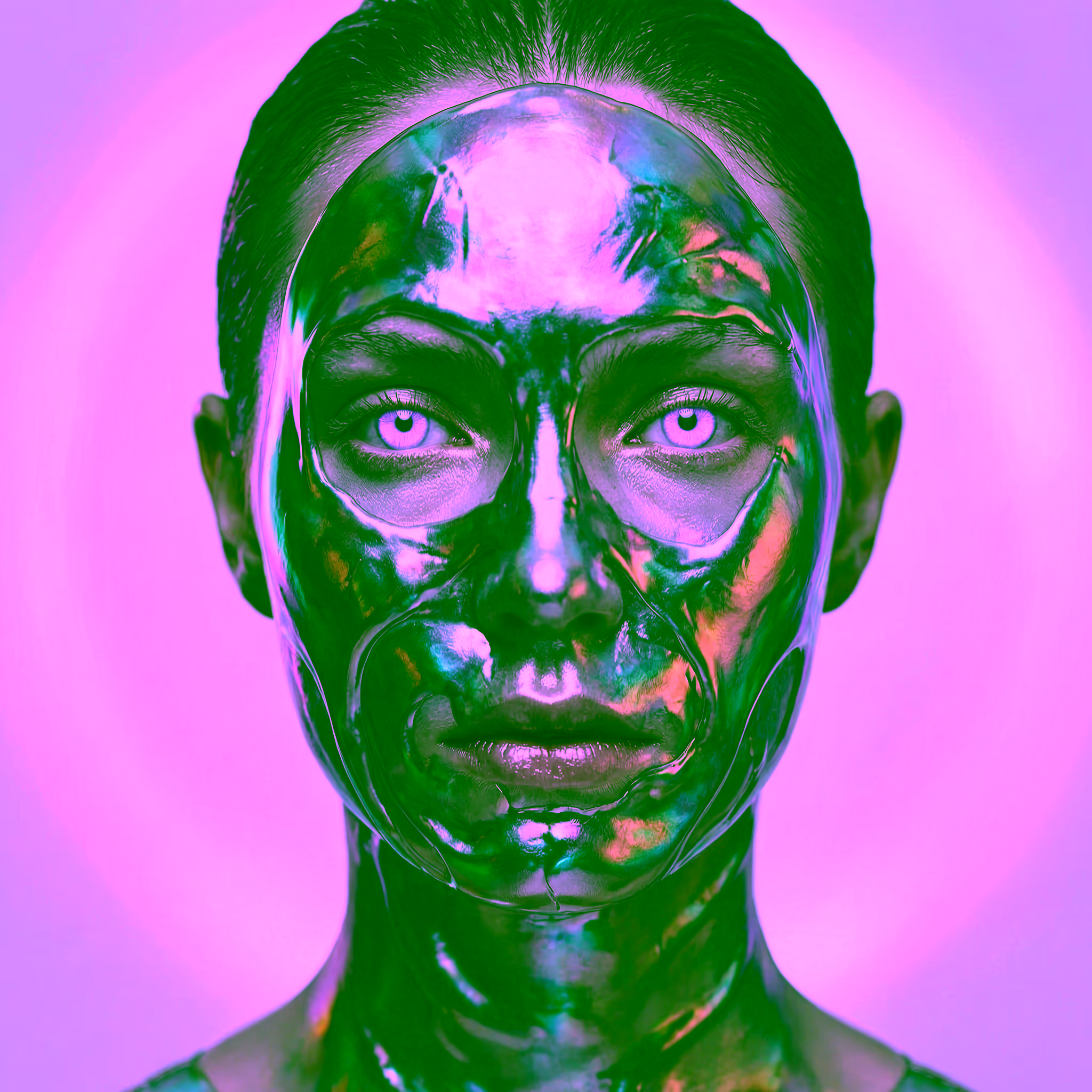 Liquid Metal Portrait