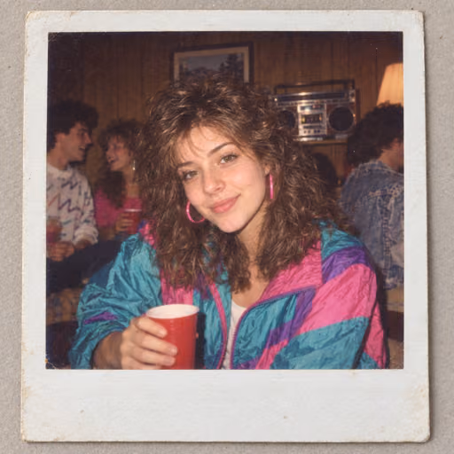 80s Polaroid AI Photo