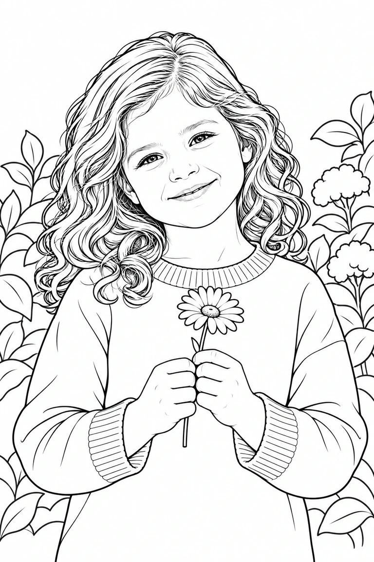 Portrait · Coloring page