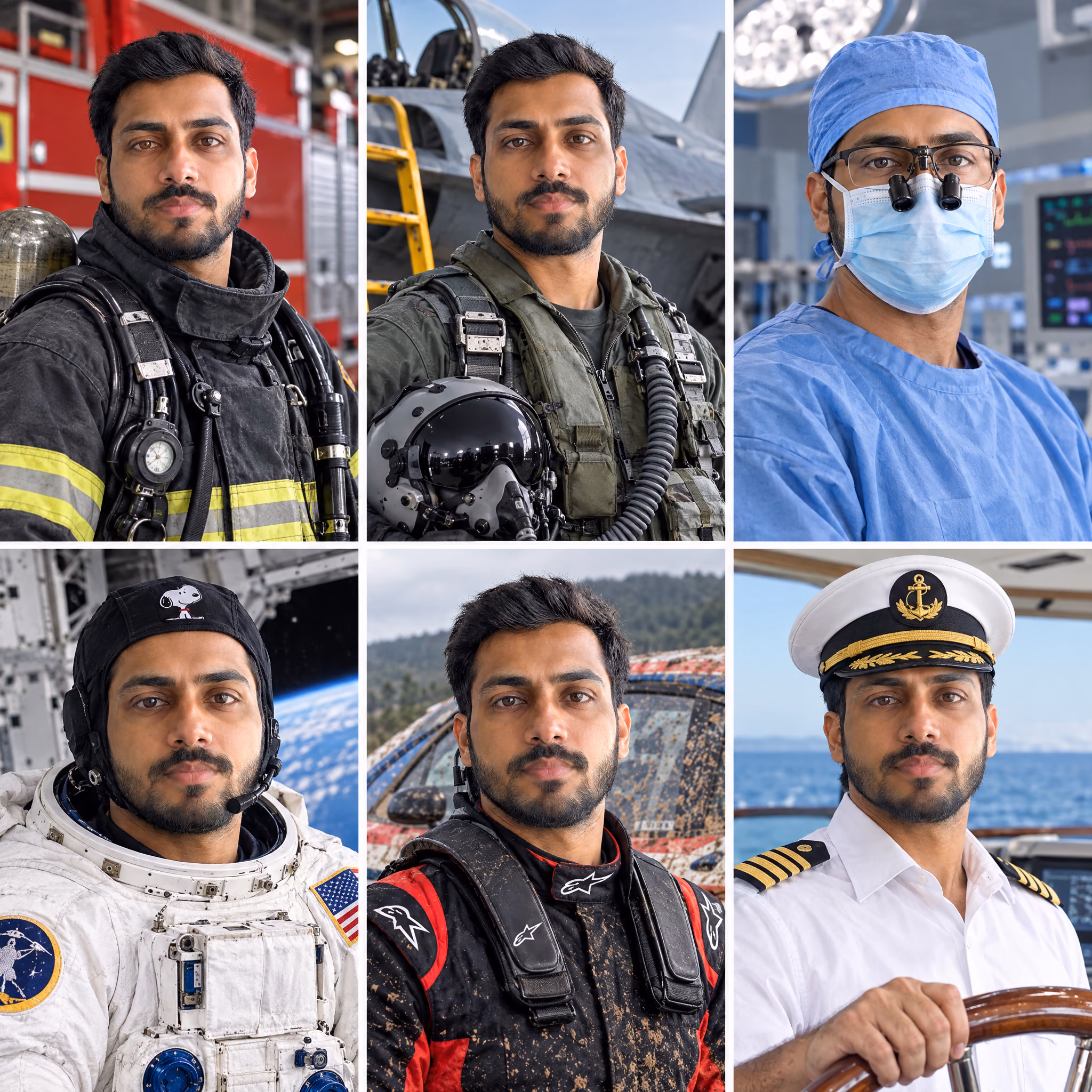 Six vies en uniforme