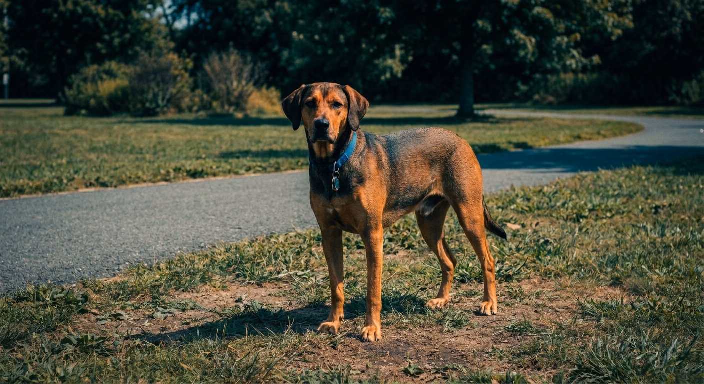 Gradação cinematográfica pet ao ar livre - Nano Banana 2