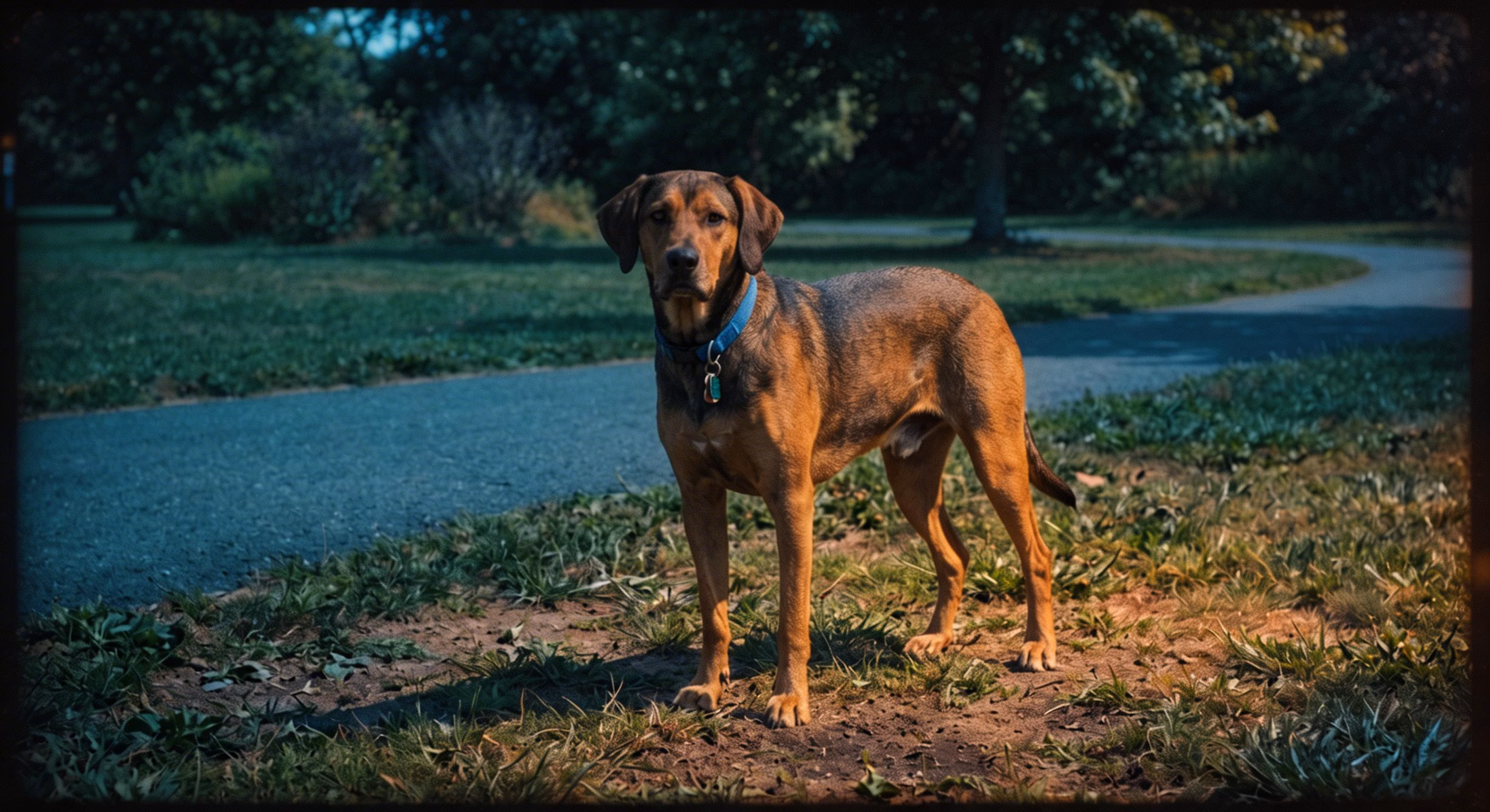 Gradação cinematográfica pet ao ar livre - Seedream 5