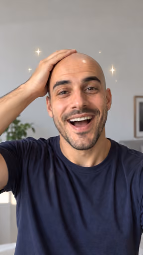 فيديو الرأس الأصلع بالذكاء الاصطناعي